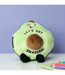 Punchkins Plush Χιουμοριστικό Λούτρινο Αβοκάντο – "Let's Get Smashed"