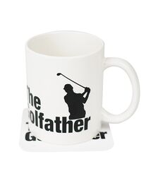 The Source Golfather Mug and Coaster – Κούπα & Σουβέρ Golfather – Σετ Δώρου για Παίκτες του Γκολφ
