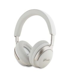 Guess Metal Script Logo Bluetooth ANC/ENC Headphones (Beige - GUBHC22PSFCSME)