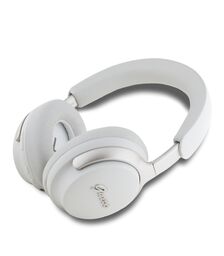 Guess Metal Script Logo Bluetooth ANC/ENC Headphones (Beige - GUBHC22PSFCSME)