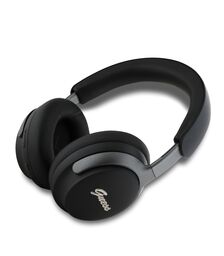 Guess Metal Script Logo Bluetooth ANC/ENC Headphones (Black - GUBHC22PSFCSMK)
