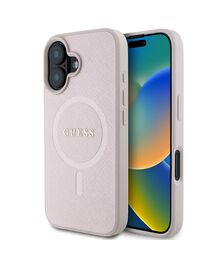 Guess Magsafe Hard Case Θήκη προστασίας από σκληρό πλαστικό – iPhone 16 (Ροζ – GUHMP16SPSAHMCP)