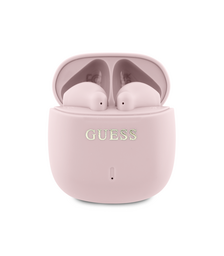 Guess Printed Classic Logo Bluetooth Stereo Headset True Wireless Ασύρματα Ακουστικά & θήκη φόρτισης (Ροζ – GUTWSJ14ESGP)
