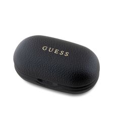 Guess Grained Printed Classic Logo True Wireless ENC Earphones (Black - GUTWSPGTSPSK)