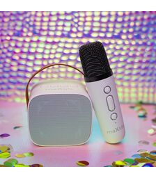 Maxlife Bluetooth Karaoke Speaker MXKS-100 – Φορητό Σύστημα Καραόκε σε Λευκο Χρώμα