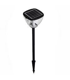 Forever Light Solar LED Lamp SUNARI FLS-98 MODERN Post 3000K+6000K 2200mAh - Φωτιστικό LED Εξωτερικού Χώρου σε Μαύρο χρώμα