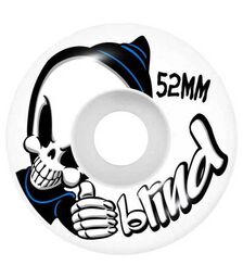 BLIND Bust Out Reaper FP Soft Wheels Complete Skateboard 7.625'' - Λευκό