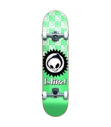 BLIND  Reaper Yth FP Soft Wheels Complete Skateboard Checkered7.375'' - Teal