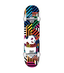 ENJOI Panda Stripes Resin Complete Skateboard 7.75'' - Multi