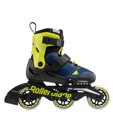 ROLLERBLADE Microblade 3WD 2021 Αυξομειούμενα Πατίνια - Blue Royal/Lime Χρώμα (Μαύρο-Μπλε-Κίτρινο), Μέγεθος (28-32)