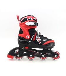 ΑΘΛΟΠΑΙΔΙΑ Αυξομειούμενα Inline/Roller Skates/Παγοπέδιλα, 3 σε 1, για Αγόρια Χρώμα (Κόκκινο), Μέγεθος (38-41)