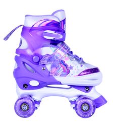 ΑΘΛΟΠΑΙΔΙΑ αυξομειούμενα roller skates - Λιλά Χρώμα (Λιλά), Μέγεθος (39-42)