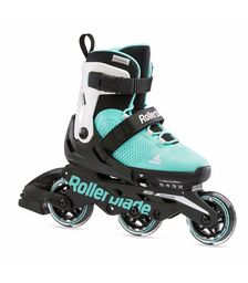 ROLLERBLADE Microblade 3WD Αυξομειούμενα Πατίνια - Aqua/White Χρώμα (Γαλάζιο-Λευκό), Μέγεθος (33-36.5)