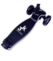 ΑΘΛΟΠΑΙΔΙΑ 3τροχο Πατίνι (Scooter) αναδιπλούμενο με φωτιζόμενη βάση και ροδάκια - Μαύρο