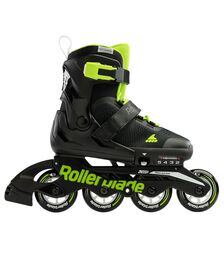ROLLERBLADE Microblade Αυξομειούμενα Πατίνια - Black/Green Χρώμα (Πράσινο-Μαύρο), Μέγεθος (28-32)