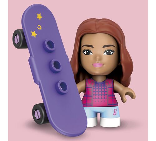 MEGA BLOKS BARBIE - ΦΙΓΟΥΡΕΣ ΜΕ ΑΞΕΣΟΥΑΡ-SKATEBOARDER GWR21/GWR24