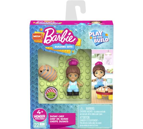 MEGA BLOKS BARBIE - ΦΙΓΟΥΡΕΣ ΜΕ ΑΞΕΣΟΥΑΡ-SUSHI CHEF GWR21/GWR26