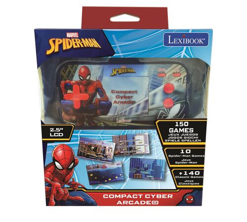 LEXIBOOK SPIDERMAN Ηλεκτρονικη Φορητη Κονσολα LCD Colour Screen 2,5 ιντσών Με 150 Παιχνίδια 25.JL2367SP