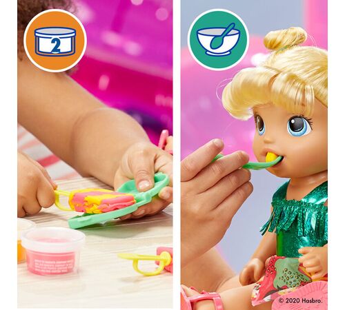 BABY ALIVE SUNSHINE SNACKS BLOND HAIR F1680