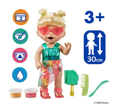 BABY ALIVE SUNSHINE SNACKS BLOND HAIR F1680