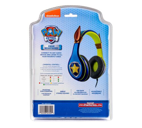 eKids-PAW PATROL CHASE-YOUTH HEADPHONES (ενσυρματα ακουστικα για παιδια και εφηβους) 113690/PW-140CH