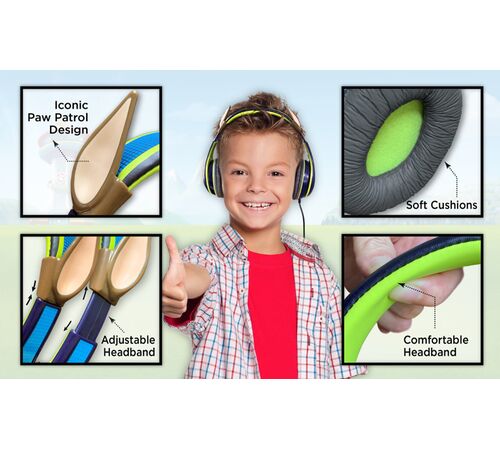 eKids-PAW PATROL CHASE-YOUTH HEADPHONES (ενσυρματα ακουστικα για παιδια και εφηβους) 113690/PW-140CH