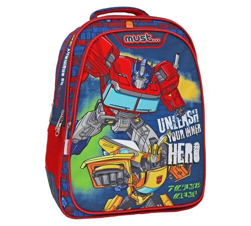ΤΣΑΝΤΑ ΠΛΑΤΗΣ ΔΗΜΟΤΙΚΟΥ 32Χ18Χ43 3 ΘΗΚΕΣ TRANSFORMERS UNLEASE YOUR INNER HERO 000483232