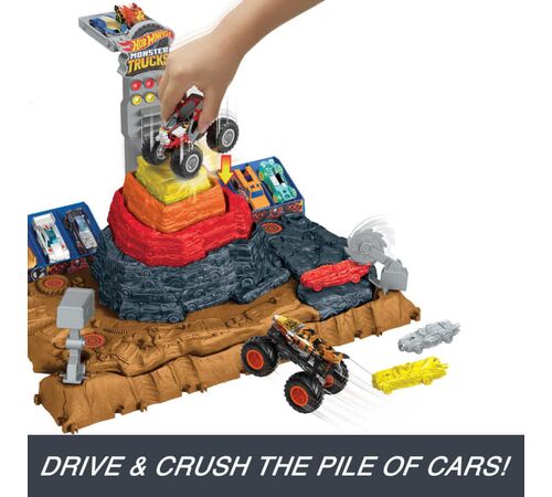 HOT WHEELS MONSTER TRUCKS ARENA WORLD ΑΠΟΛΥΤΟ ΣΕΤ ΣΥΓΚΡΟΥΣΕΩΝ HNB96-2