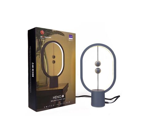DesignNest Heng Balance Mini |Plastic Lamp Ellipse| Διακοσμητική λάμπα με μαγνητικό διακόπτη (Light Grey)