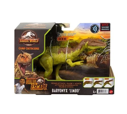 JURASSIC WORLD ΒΑΡΥΟΝΥΧΑΣ ΔΕΙΝΟΣΑΥΡΟΣ ΜΕ ΚΙΝΟΥΜΕΝΑ ΜΕΛΗ, ΛΕΙΤΟΥΡΓΙΑ ΕΠΙΘΕΣΗΣ & ΗΧΟΥΣ GWD12-2