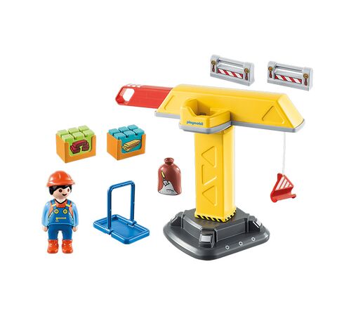 PLAYMOBIL 1-2-3 Γερανός Κατασκευών 70165