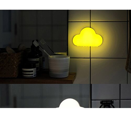 Designnest® NightLamp Cloud |MUID| Φωτάκι νυκτός συννεφάκι με ηχητική ενεργοποίηση (κίτρινο)