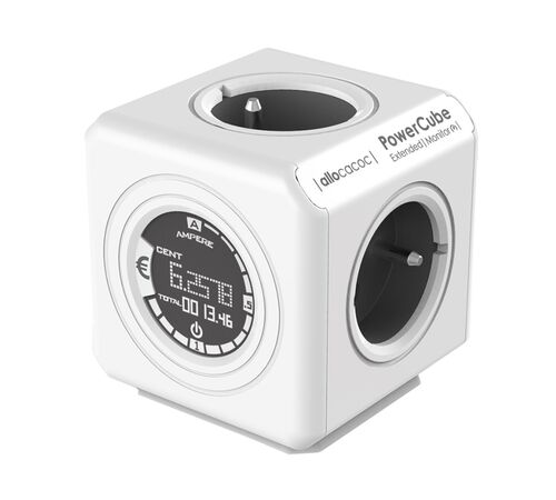 Allocacoc® PowerCube |Extended Monitor| Πολύπριζο 4 θέσεων – Γκρι – 8910/DEEXMO