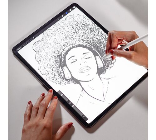 ZAGG InvisibleShield GlassFusion+ Canvas® Flexible Hybrid Protection with a Paper Finish – Apple iPad Pro 12,9" (2021 - 5th & 4th / 3rd Gen)