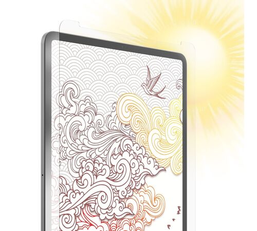 ZAGG InvisibleShield GlassFusion+ Canvas® Flexible Hybrid Protection with a Paper Finish – Apple iPad Pro 12,9" (2021 - 5th & 4th / 3rd Gen)