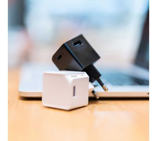 Allocacoc® PowerCube |USBcube Original USB A+C| Πολύπριζο 2xUSB-A + 2xUSB-C - Μαύρο - 10466BK/EUACMC