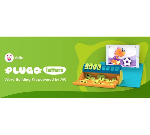 Plugo Letters by PlayShifu Σύστημα παιδικού παιχνιδιού Επαυξημένης Πραγματικότητας γνώσεων με τουβλάκια
