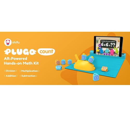 Plugo Count by PlayShifu Σύστημα παιδικού παιχνιδιού Επαυξημένης Πραγματικότητας μαθηματικών με Ιστορίες & Puzzles