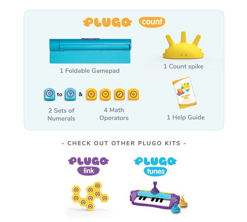 Plugo Count by PlayShifu Σύστημα παιδικού παιχνιδιού Επαυξημένης Πραγματικότητας μαθηματικών με Ιστορίες & Puzzles