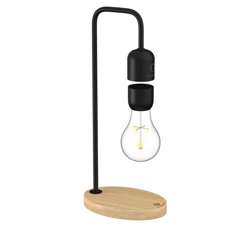 Designnest® Levitating Light Bulb |Table Lamp| Μαγνητικό αιωρούμενο επιτραπέζιο φωτιστικό (μαύρο)