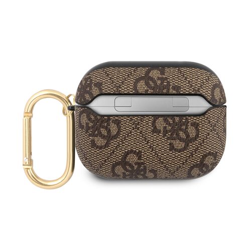Guess Script Metal Logo Collection Θήκη προστασίας από δερματίνη για Apple Airpods Pro (Καφε)