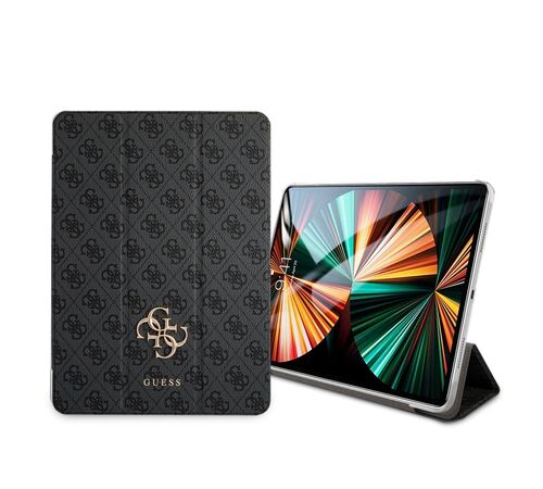 Guess 4G Logo Saffiano Collection Book Cover Θήκη κατάλληλη για Apple iPad Pro 2021 11" (Space Grey - GUIC11G4GFGR)