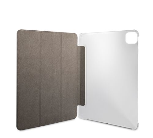 Guess 4G Logo Saffiano Collection Book Cover Θήκη κατάλληλη για Apple iPad Pro 2021 11" (Space Grey - GUIC11G4GFGR)