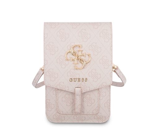 Guess 4G Big Logo Bag Τσαντάκι clutch κατάλληλο για smartphone (Pink - GUWBG4GFPI)