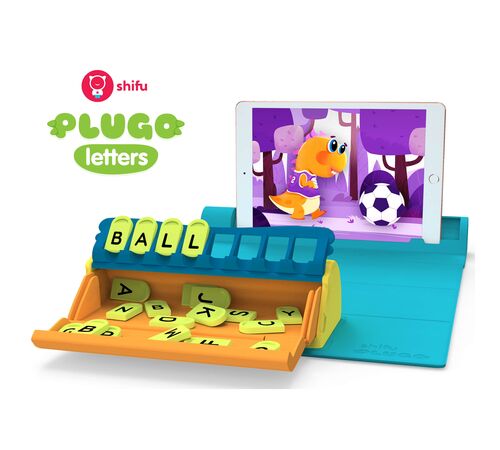 Plugo Letters by PlayShifu Σύστημα παιδικού παιχνιδιού Επαυξημένης Πραγματικότητας γνώσεων με τουβλάκια