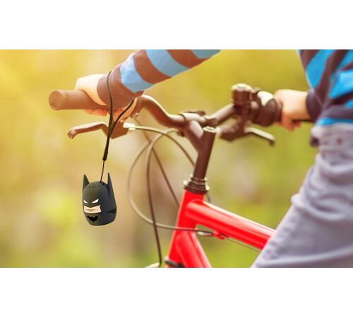 eKids Batman Φορητό ηχείο Bluetooth για παιδιά με λουράκι καρπού (Γκρι/Μαύρο)