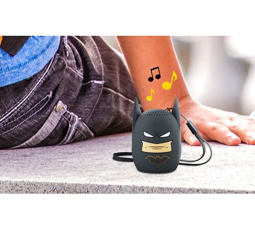 eKids Batman Φορητό ηχείο Bluetooth για παιδιά με λουράκι καρπού (Γκρι/Μαύρο)