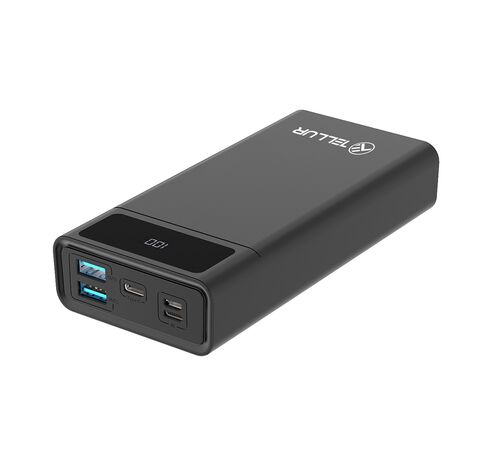 Tellur Powerbank PD200 20.000mAh σε μαύρο χρώμα με 2x USB, 1xUSB-C (TLL158241)