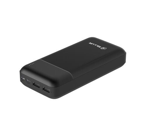 Tellur Powerbank PBC202 20.000mAh σε μαύρο χρώμα με 2x USB, 1xUSB-C, 1xMicroUSB (TLL158261)