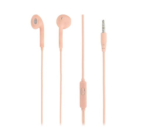 Tellur Fly In-Ear Headphones με Noise Reduction Memory Foam Ear Plugs Ακουστικά σε ροζ χρώμα (TLL162172)